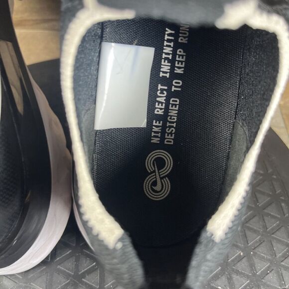 Nike Men’s size 7.5 React Infinity FK Flyknit Running Shoes Athletic Black - Picture 6 of 11